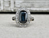 Ring 48 Art deco ring Sapphire Diamonds 58 Facettes 850