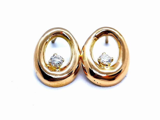 Boucles d'oreilles Boucles d'oreilles Or jaune Diamant 58 Facettes 1029209CN