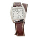 Watch Hermès watch, "Cape Cod Tonneau", steel, leather. 58 Facettes 31985