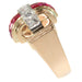 Ring 53 Cocktail ring in gold, diamonds, rubies 58 Facettes 16295-0170