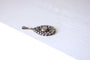 Collier Collier pendentif goutte ancien or et argent, diamants taille rose 58 Facettes
