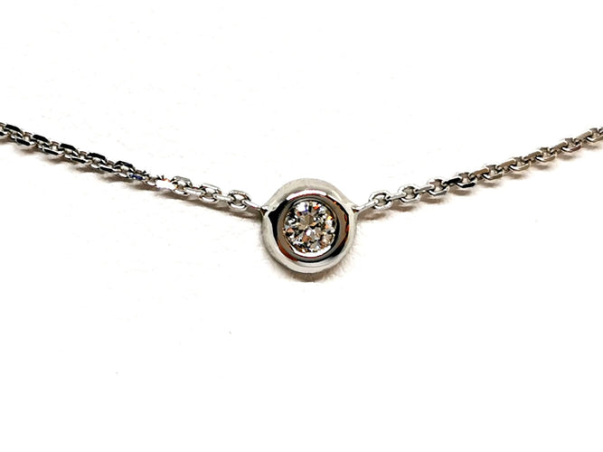 Collier Collier Or blanc Diamant 58 Facettes 1099690CN