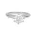 Ring 49 Solitaire Tiffany & Co, "Setting", platinum, diamond 1,01 carat. 58 Facettes 31201
