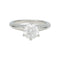 Bague 49 Solitaire Tiffany & Co, "Setting", platine, diamant 1,01 carat. 58 Facettes 31201