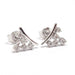 White gold diamond cluster earrings 58 Facettes