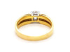 Ring 56 Solitaire Ring Yellow Gold Diamond 58 Facettes 06326CD