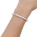 Bracelet Diamond line bracelet in white gold. 58 Facettes 33128