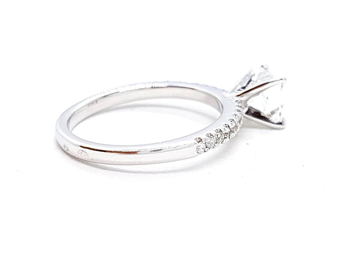 Bague 53 Bague Solitaire Or blanc Diamant 58 Facettes 578718RV