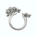 Ring 46 Van Cleef & Arpels ring, “Socrates”, white gold and diamonds. 58 Facettes 31908