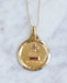 Pendentif Médaille d'amour A.AUGIS en or jaune 58 Facettes
