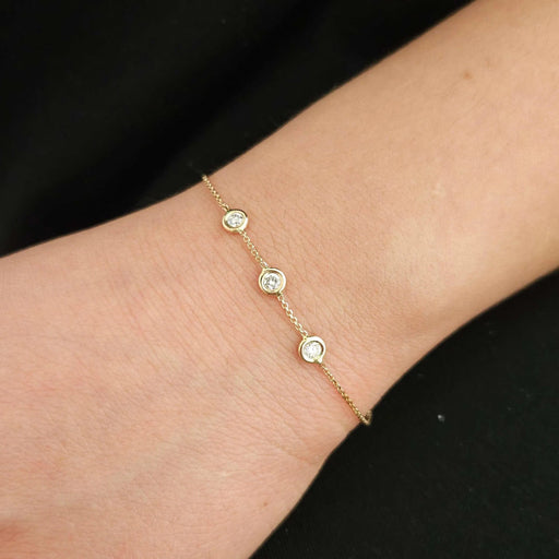 Bracelet Bracelet en Or rose & diamants 58 Facettes