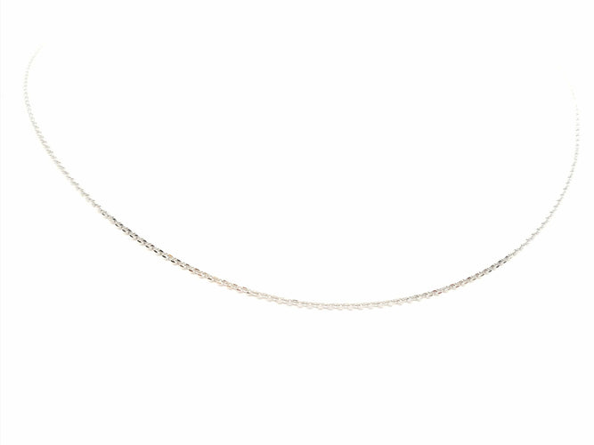 Collier Collier Chaînette Or blanc 58 Facettes 716805RV