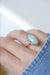 Ring Pompadour opal ring surrounded by diamonds 58 Facettes