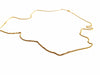 Necklace Curb link necklace Yellow gold 58 Facettes 1145904CD