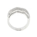 Bague 54 Bague zigzag Or blanc Diamants 58 Facettes 11598