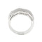 Bague 54 Bague zigzag Or blanc Diamants 58 Facettes 11598
