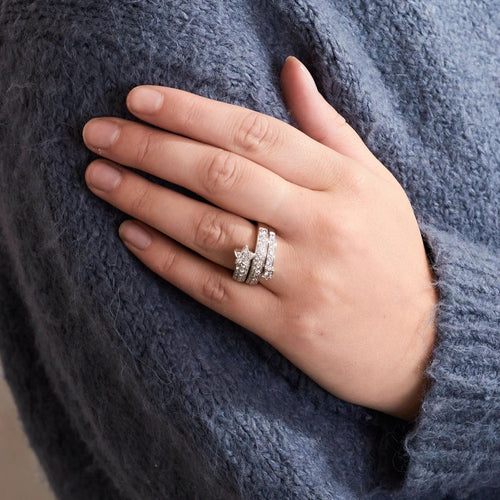 Bague 55.5 BAGUE "SKY" DIAMANTS 58 Facettes BO/230058