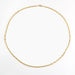 Yellow gold chain necklace with filed navy mesh 58 Facettes 13-168