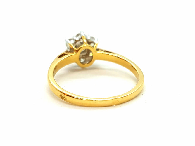 Bague 56 Bague Or jaune Diamant 58 Facettes 06317CD