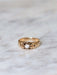 Ring Old rose gold and diamond bangle ring 58 Facettes