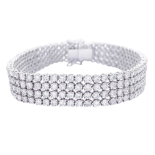 Bracelet Bracelet or blanc, diamants. 58 Facettes 32335