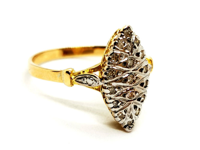 Bague 55 Bague Marquise Or jaune Diamant 58 Facettes 1336508CN