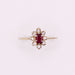 Ring Petite Marguerite Ruby Diamond Ring 58 Facettes