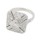 Bague 55 Bague en or blanc et diamants. 58 Facettes 31153