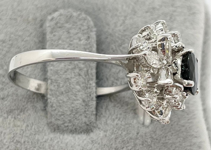 Bague Bague Saphir Diamants 58 Facettes