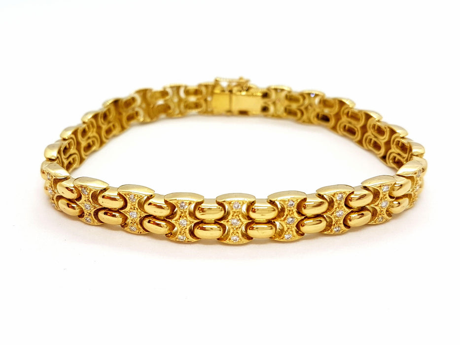 Bracelet Bracelet Grain de riz Or jaune Diamant 58 Facettes 00666CN