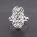 Bague 53 Bague diamants de style art déco 58 Facettes 20-263-57