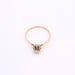 Ring Solitaire Ring sun setting Diamond two Golds 58 Facettes