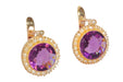 Earrings Amethyst pearl earrings 58 Facettes 23240-0487