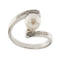 Bague 55 Bague perle diamants 58 Facettes 27203