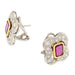 Earrings Ruby and Diamond Earrings 58 Facettes G3383