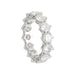 Ring 51.5 Full circle alliance in white gold, diamonds. 58 Facettes 31363