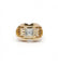 Bague 53 / Jaune / Or 750‰ Bague Tank Or jaune Diamant 58 Facettes 220602R
