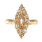 Bague 59 Bague vintage antique en forme de marquise de diamants 58 Facettes 23271-0585