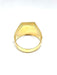 Ring Men's ring in yellow gold and pavé diamonds 58 Facettes