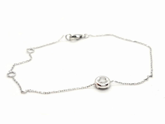Bracelet Bracelet Or blanc Diamant 58 Facettes 579022RV