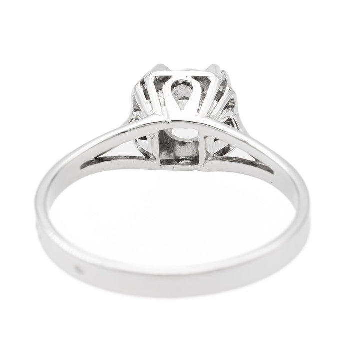 Bague 53.5 Bague Solitaire Or blanc Diamant 58 Facettes 2569753CN