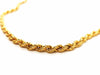 Necklace Twisted mesh necklace Yellow gold 58 Facettes 1649341CN
