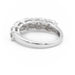 Bague 54 Bague Alliance Or blanc Diamant 58 Facettes 1840418CN