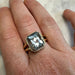 Ring 61 Ring 2 Golds Aquamarine Diamonds 58 Facettes REF2305-46