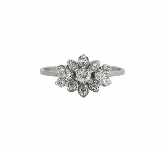 Bague 57.5 BAGUE "DAHLIA" DIAMANTS 58 Facettes BO/230030/