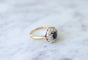 Bague Bague marguerite saphir entourage diamants 58 Facettes