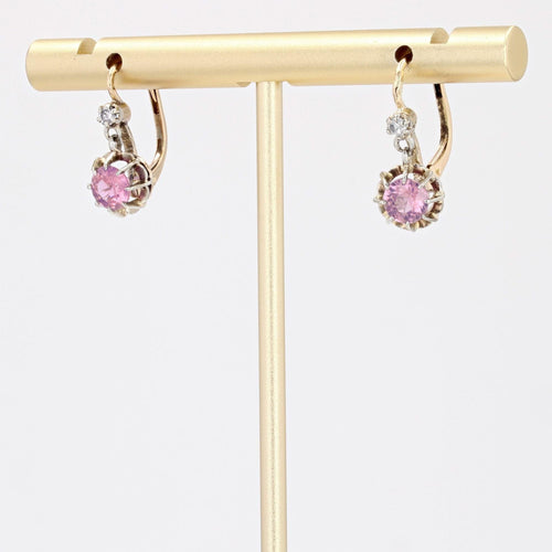 Boucles d'oreilles Boucles d'oreilles saphirs violets et diamants 58 Facettes 23-109