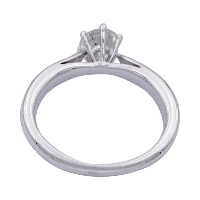 Bague Bague solitaire en or blanc, diamant 0,73 carat. 58 Facettes