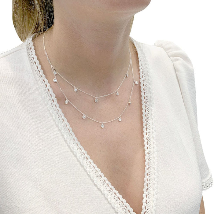 Collier Collier Messika or blanc, diamants. 58 Facettes 33065