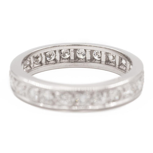 Bague 53 Bague Alliance Or blanc Diamant 58 Facettes 1806875CN